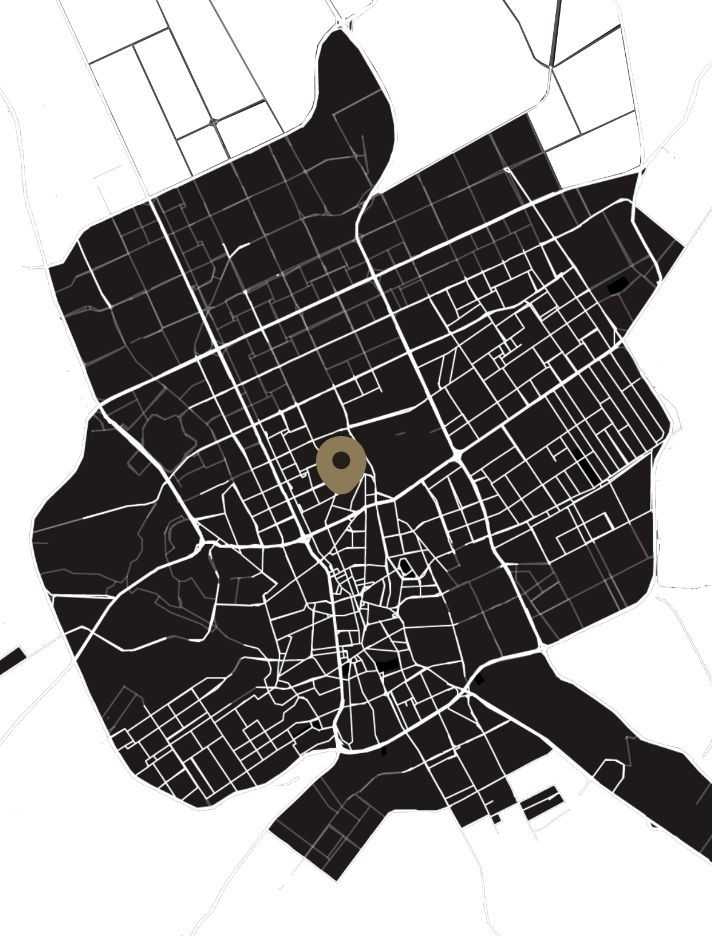 Covered areas in map
